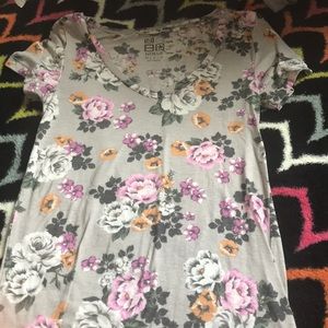 grey flower designed